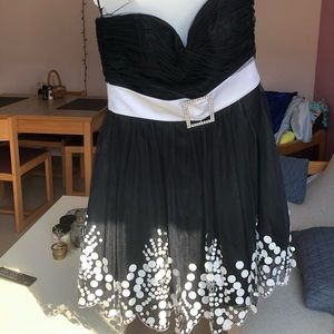 Black cocktail party dress
